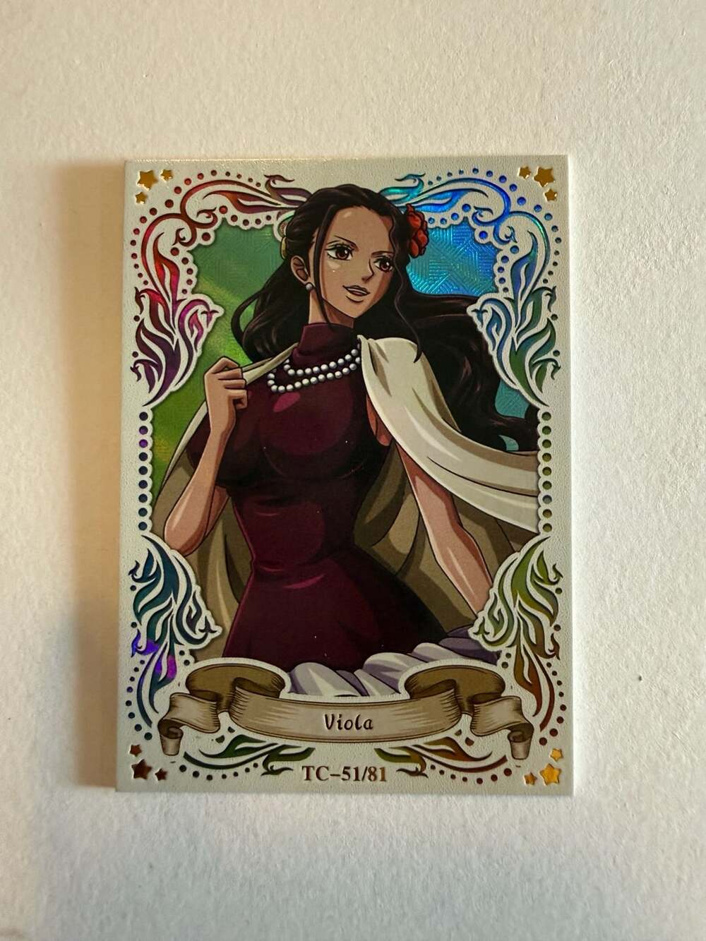 Top Card One Piece Viola Trading Card TC-51/81 Foil Holo